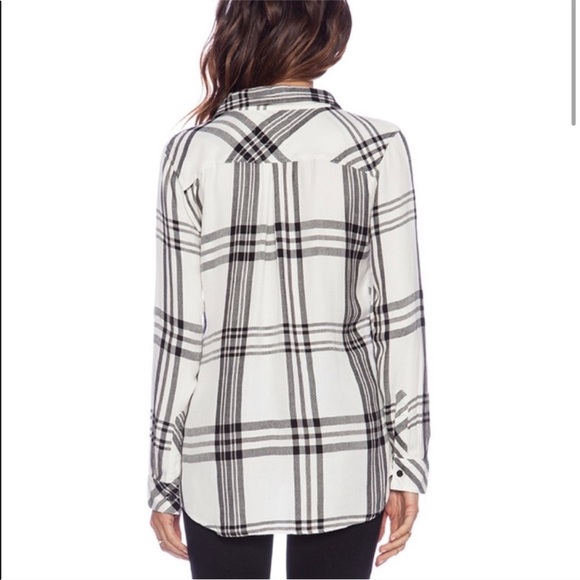 Rails Hunter White Jet Flannel Long Sleeve Shirt - Picture 16 of 16